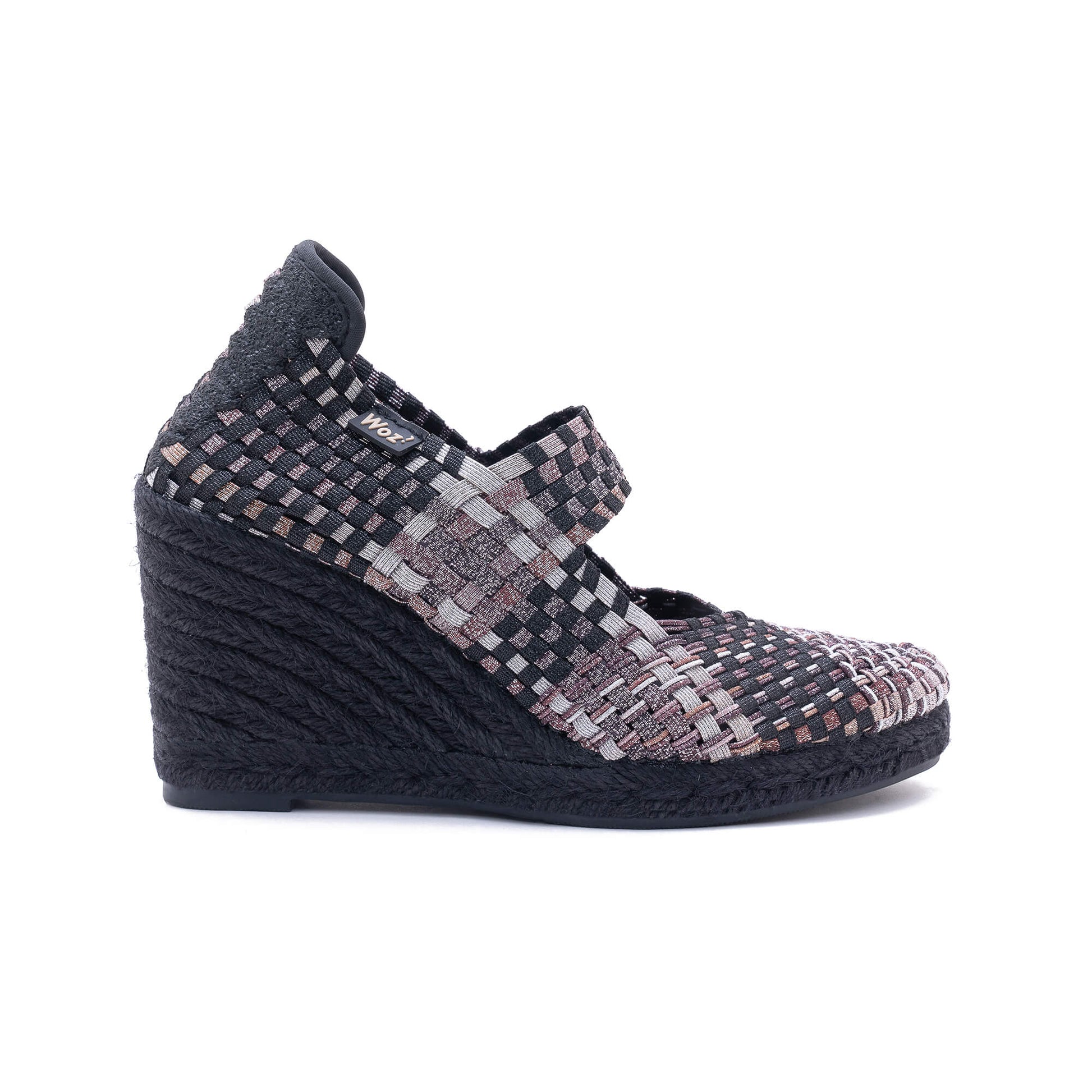 Viareggio Multi Bronze-Metallic Black Espadrilles