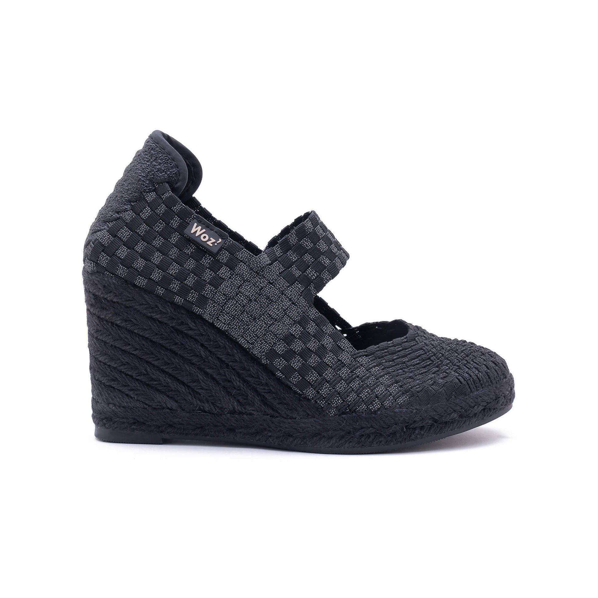 Viareggio Black/Black-Silver Espadrilles