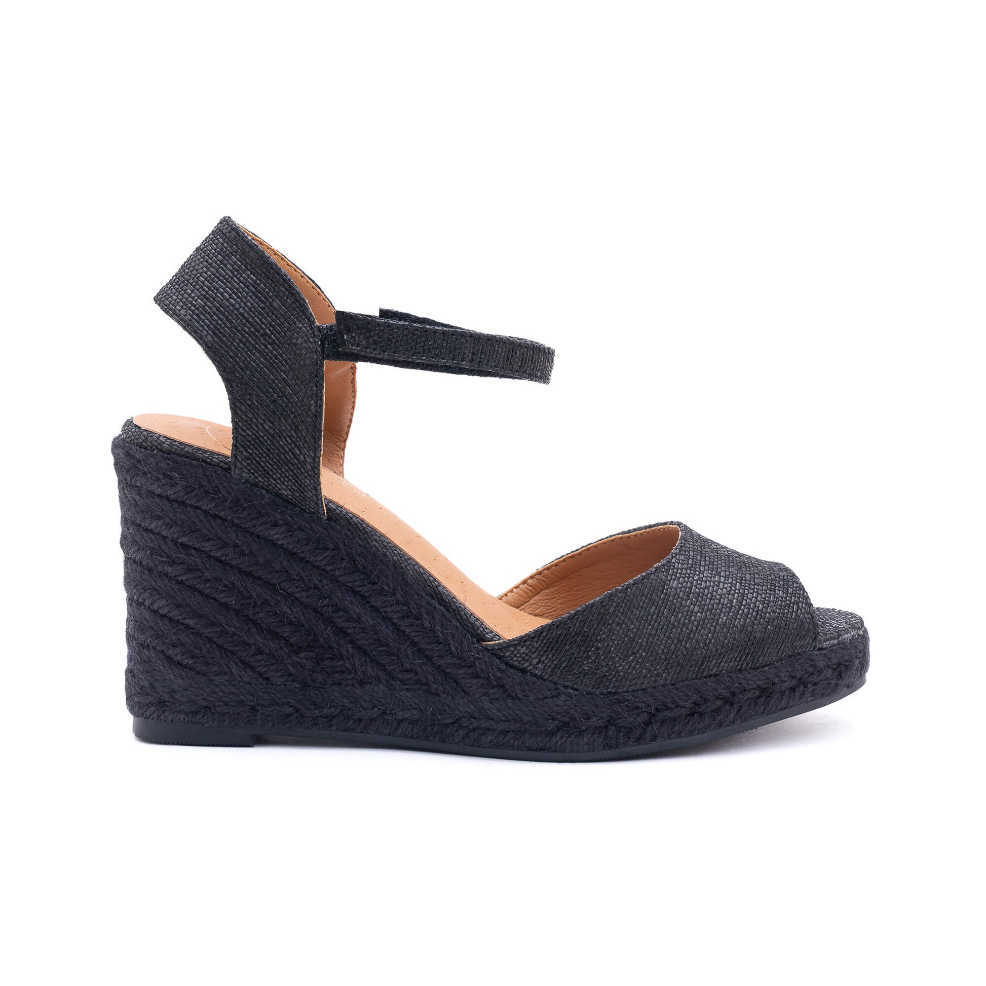 Flora Black Espadrille