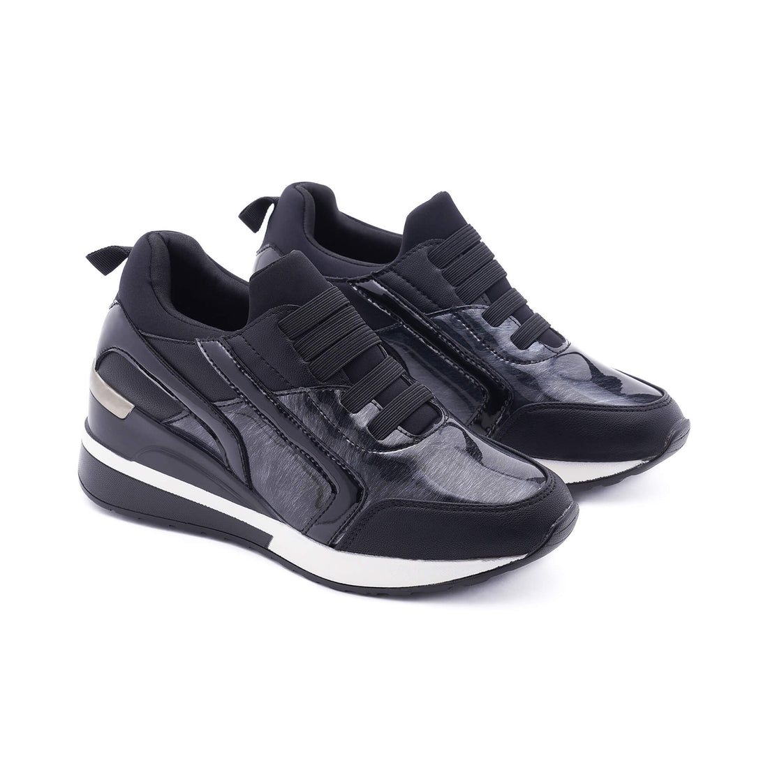 Messina Black Gray Sneakers