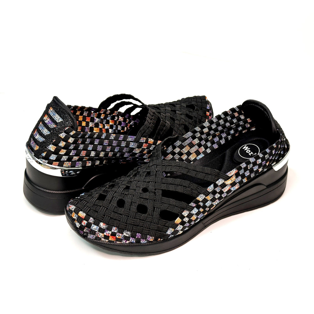 Ithaca  Black,Purple,Orange Wedge Heel                                                                                   