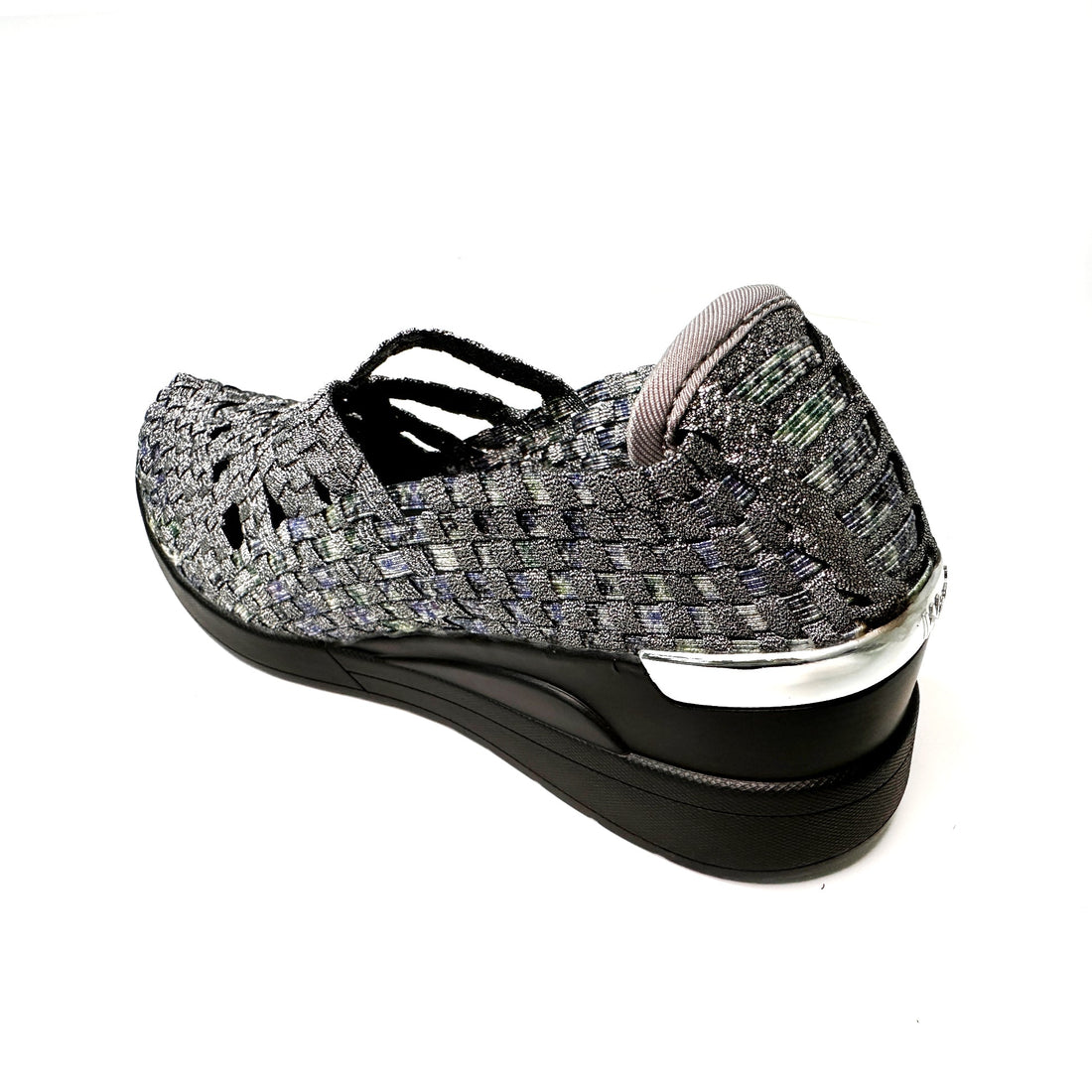 Ithaca Pewter,Green,Blue Shine  Wedge Heel                                                                      