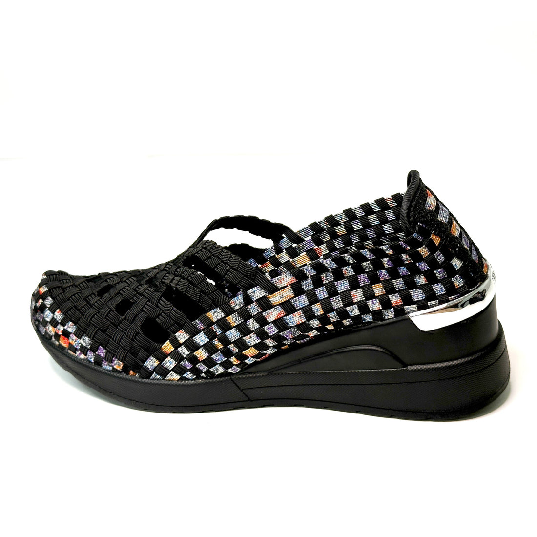 Ithaca  Black,Purple,Orange Wedge Heel                                                                                   