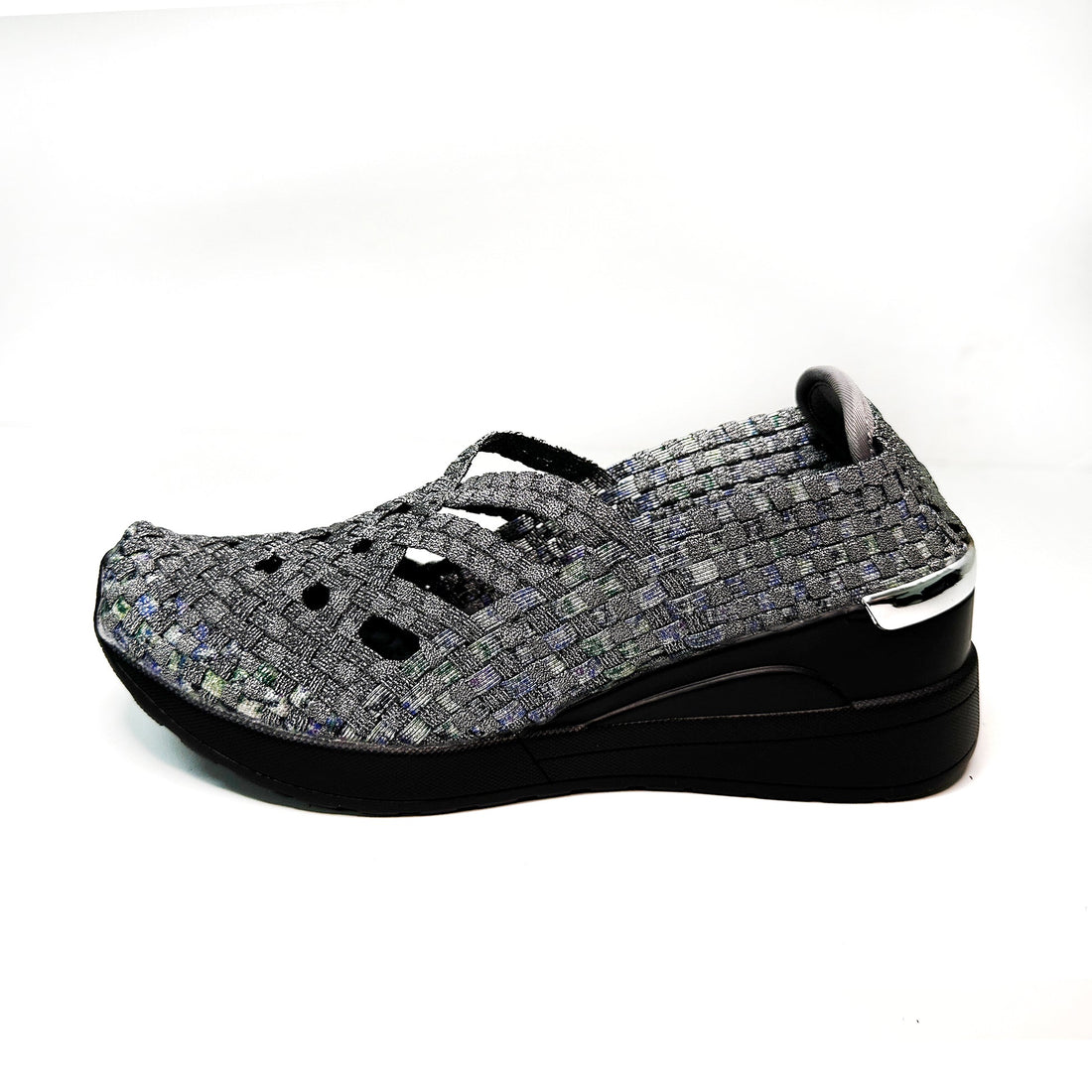 Ithaca Pewter,Green,Blue Shine  Wedge Heel                                                                      