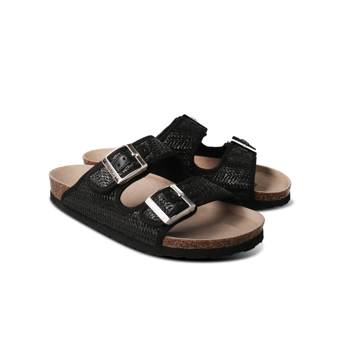Hawaii Black Raffia Sandals