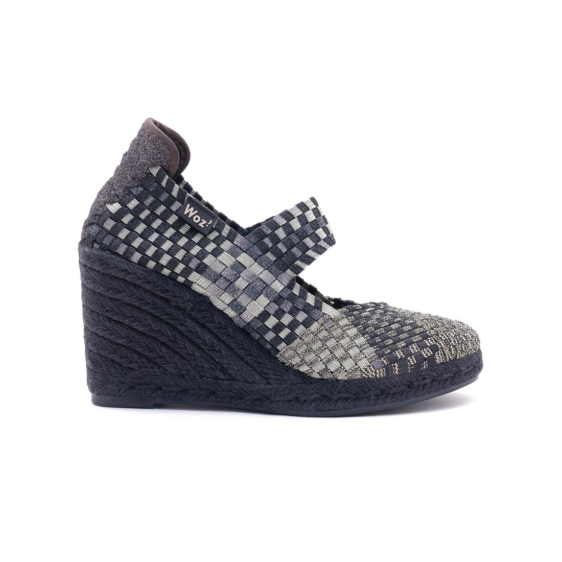 Viareggio Gold Black Shade-Metal.Black Espadrilles