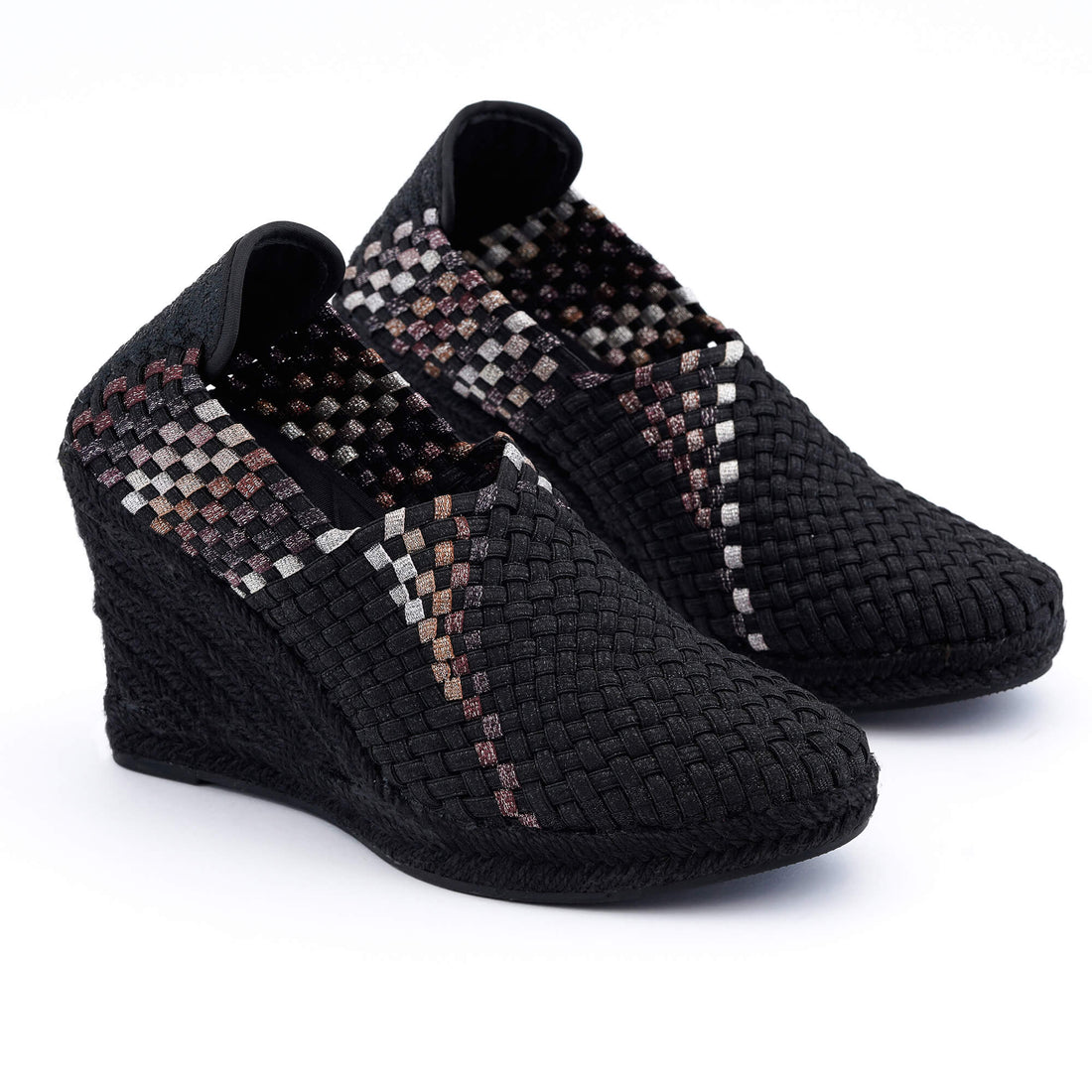 Nairobi Black Multibronze Espadrille