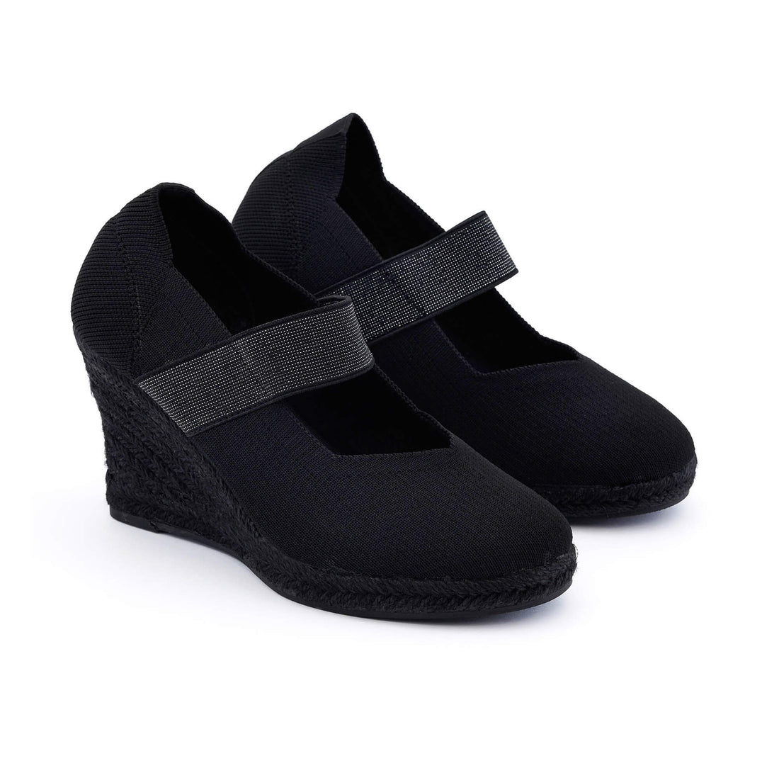 Catania Black Espadrille