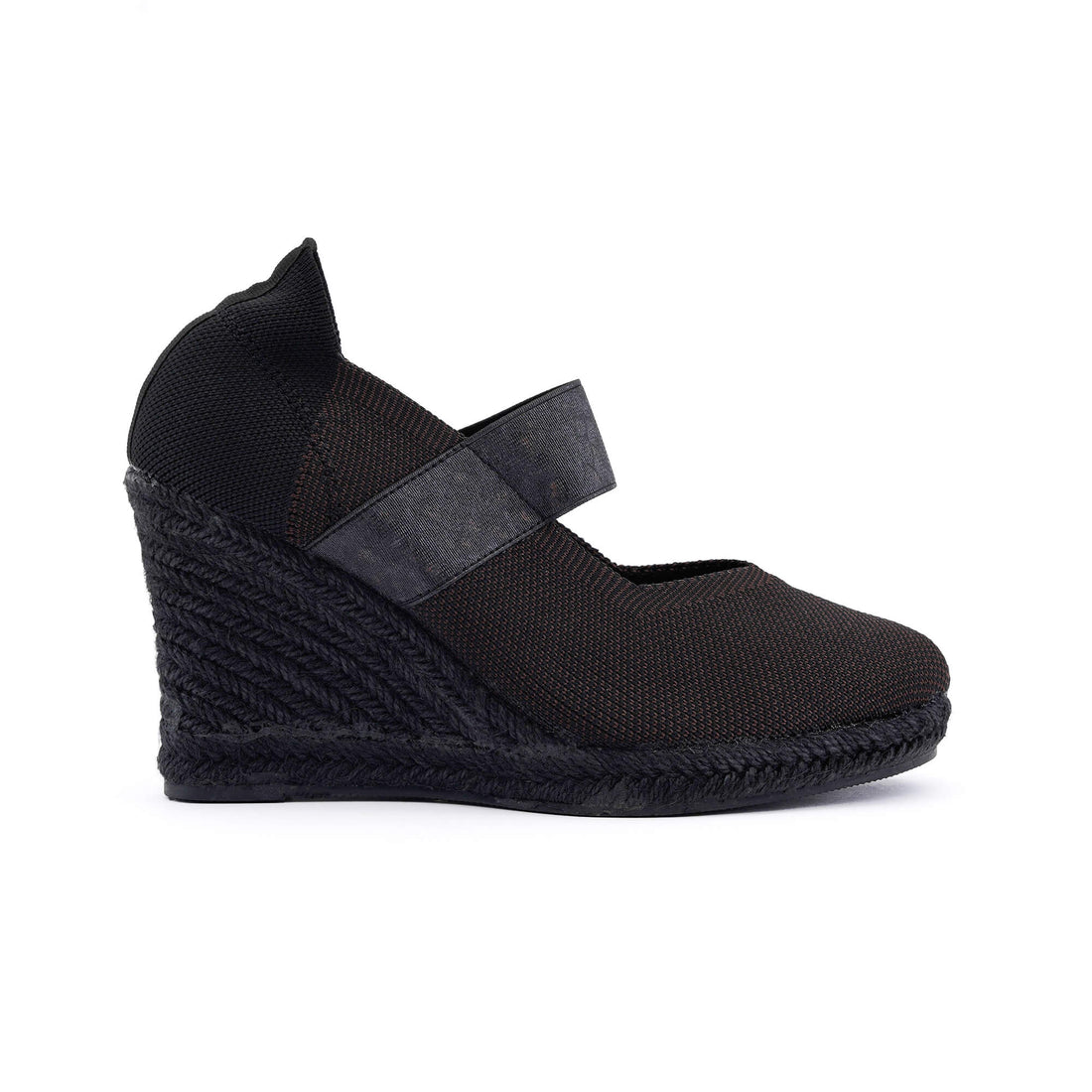 Catania Black Dark Brown Espadrille