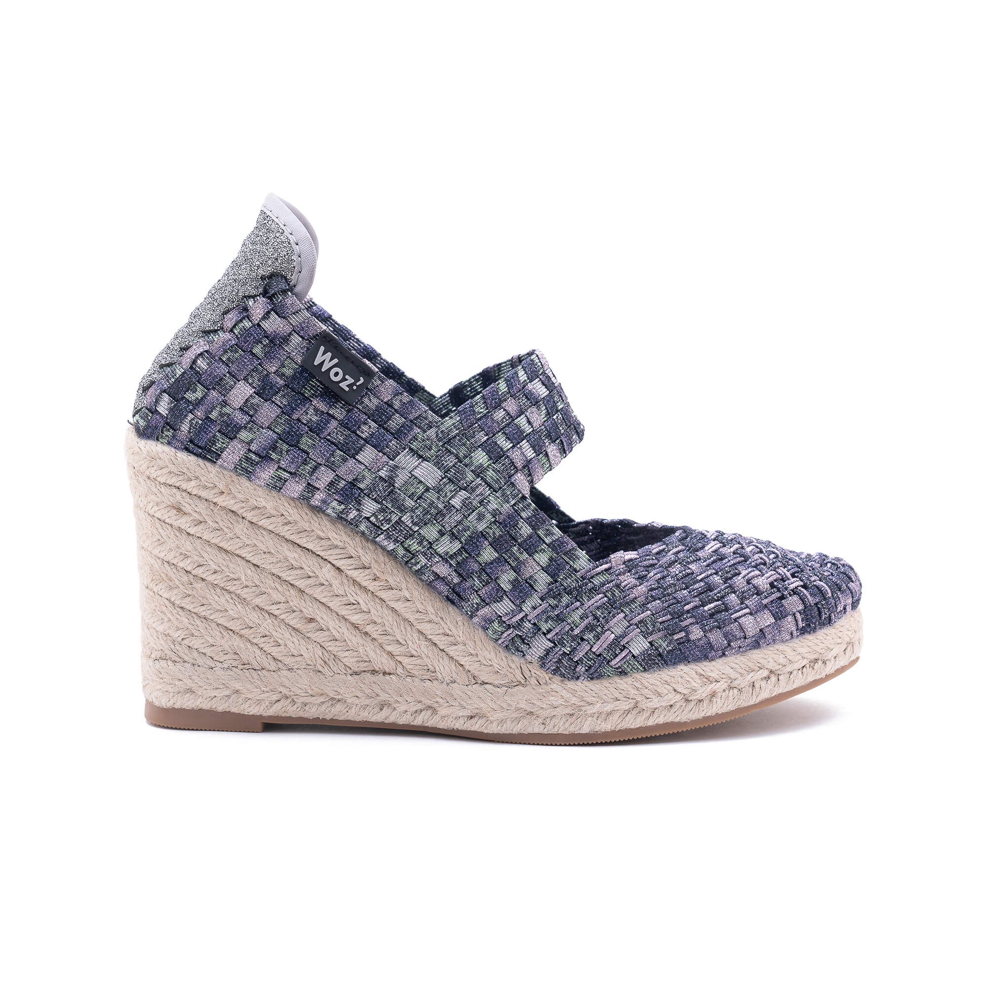 Viareggio Multi Pewter/Silver-Green Shade Espadrilles