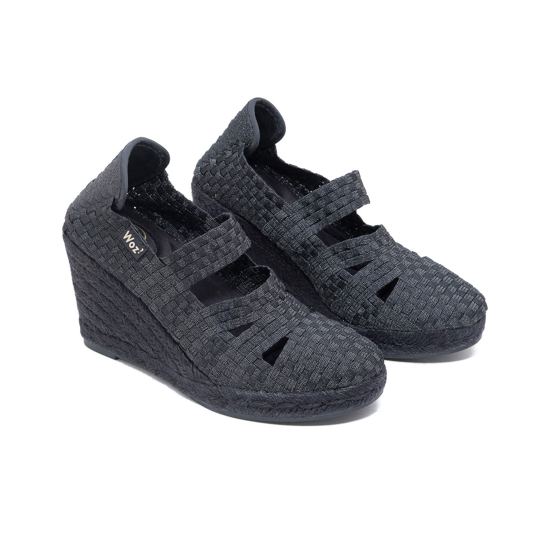 Massa Black/Silver-Black Shining Espadrilles
