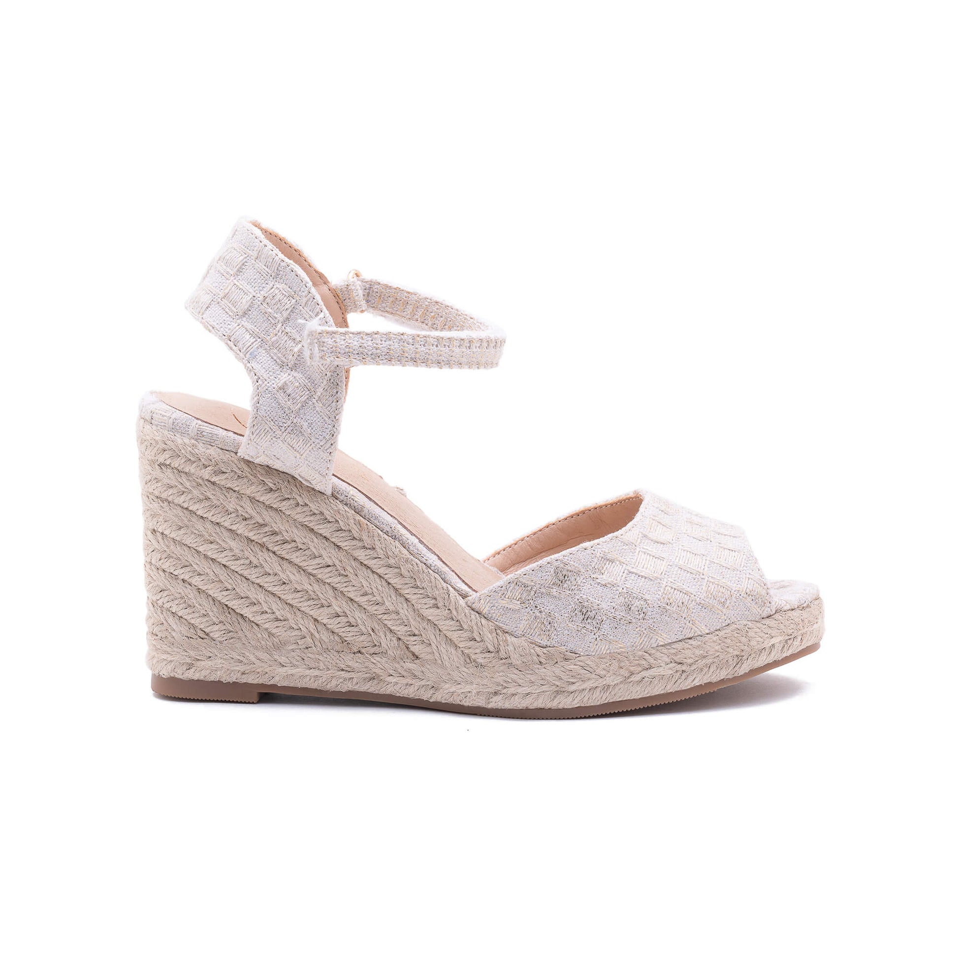 Flora Light Gold Espadrille