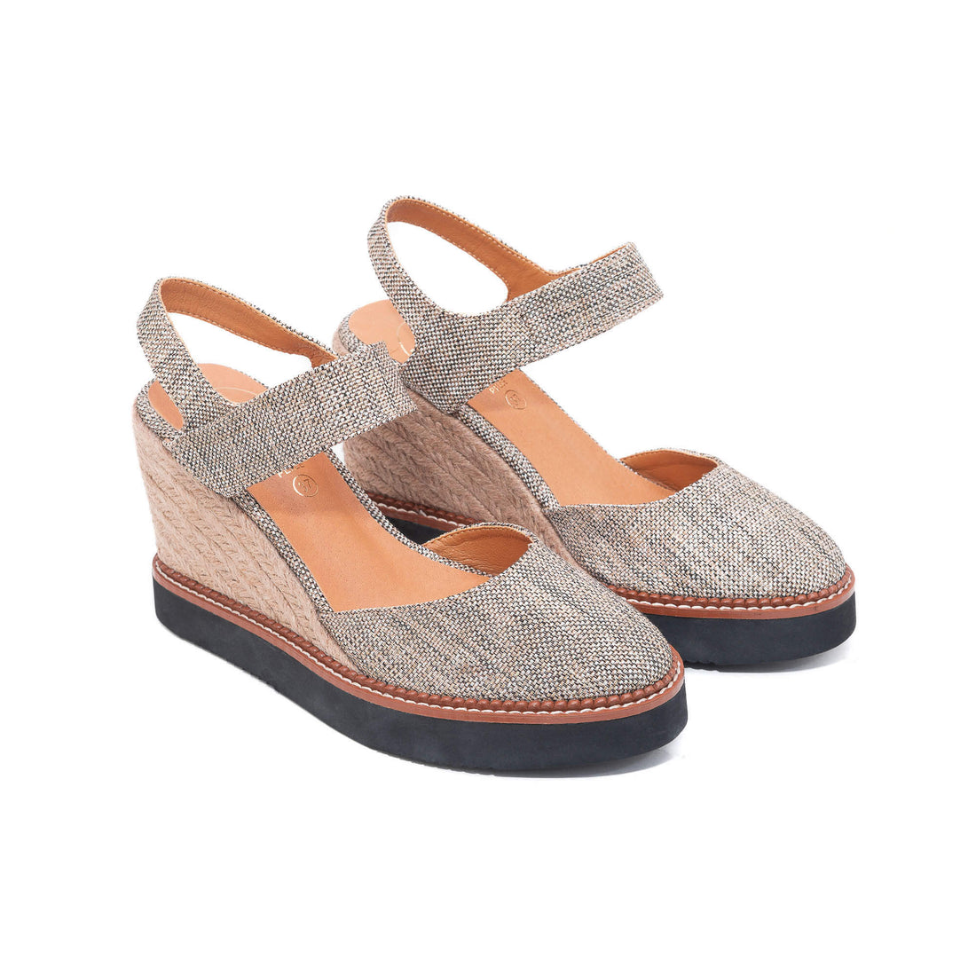 Livia Black Gold Espadrille