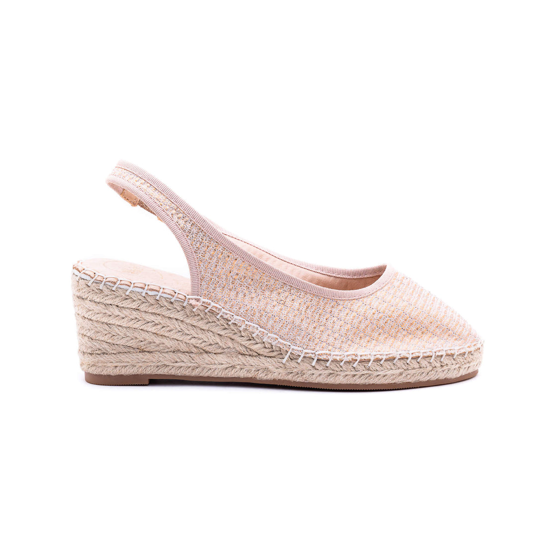 Imelda Rose Gold Espadrille