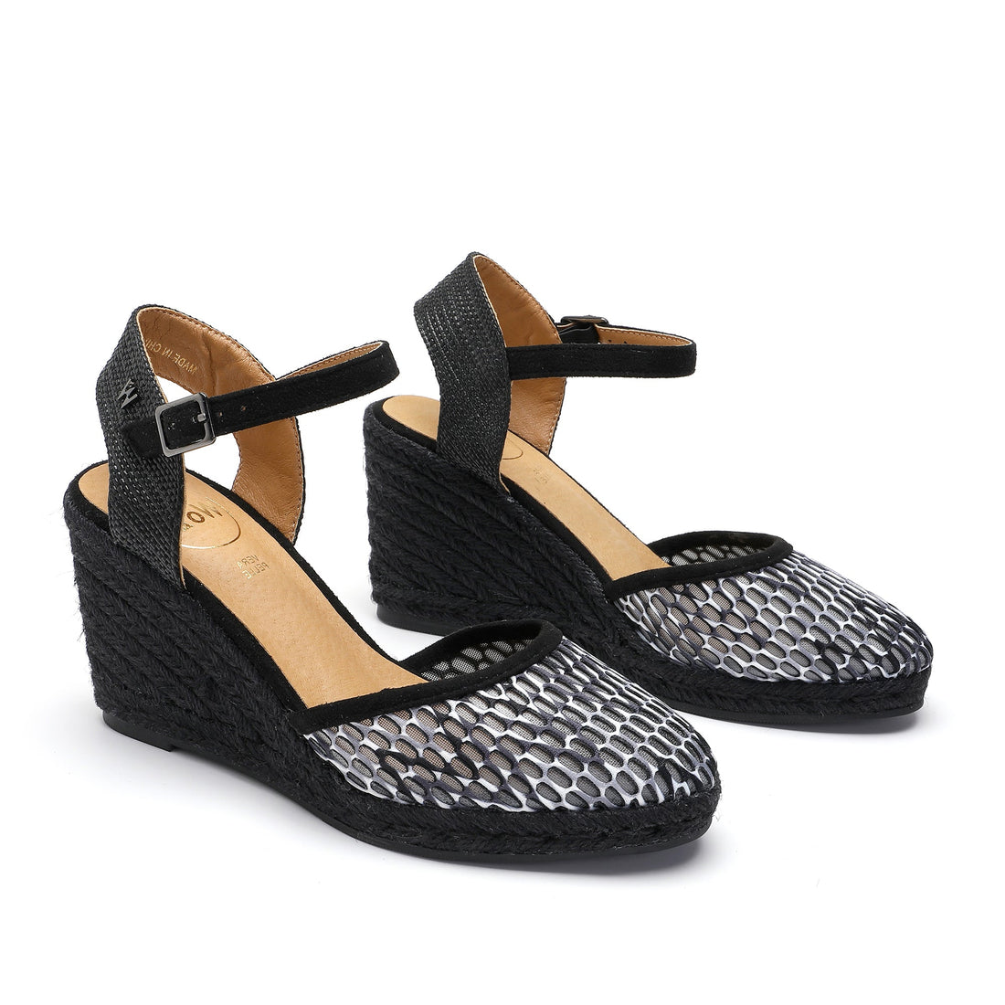 Joy Black Grey Espadrilles