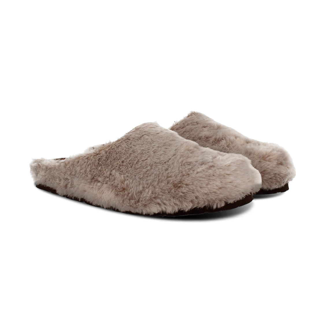 Molly Fur Silver Slip On 