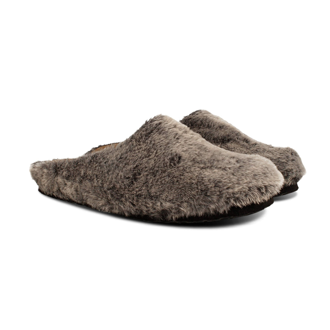Molly Fur Gray Slip On 