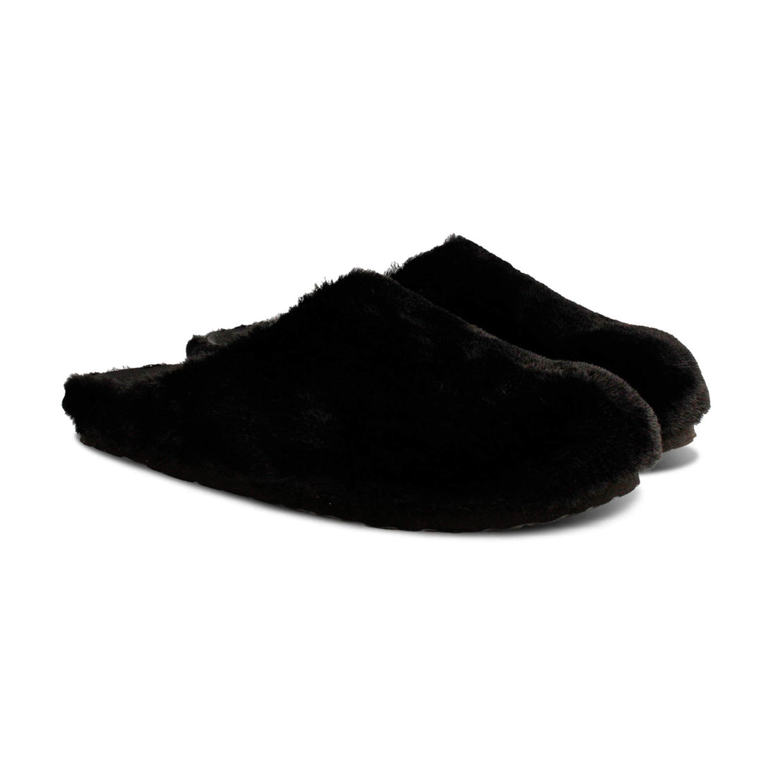 Molly Fur Black Slip On 
