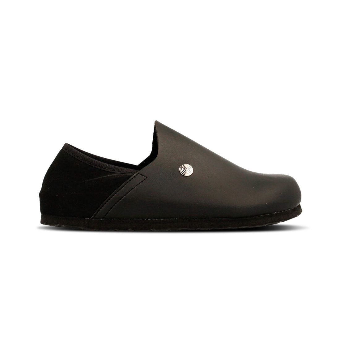 Kipnuk Black Leather Slip On 