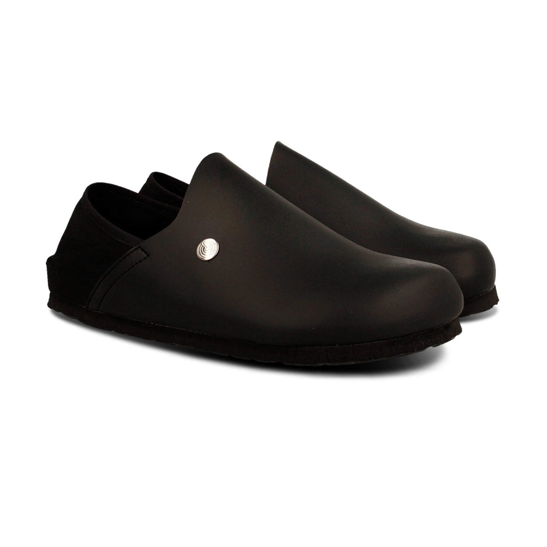 Kipnuk Black Leather Slip On 